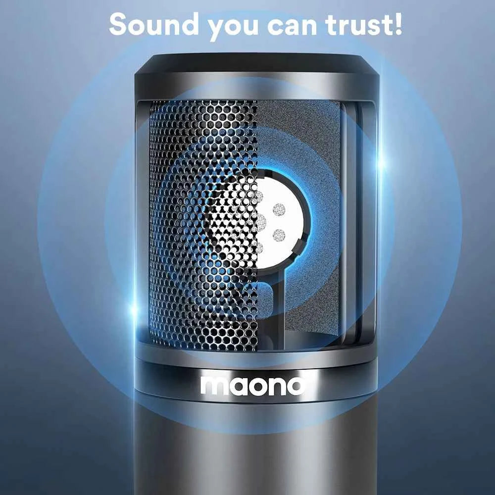 PM320S XLR Condenser Microphone Kit Professional Cardioid Vocal Studio Recording Mic for Streaming Voice Over Home-Studio