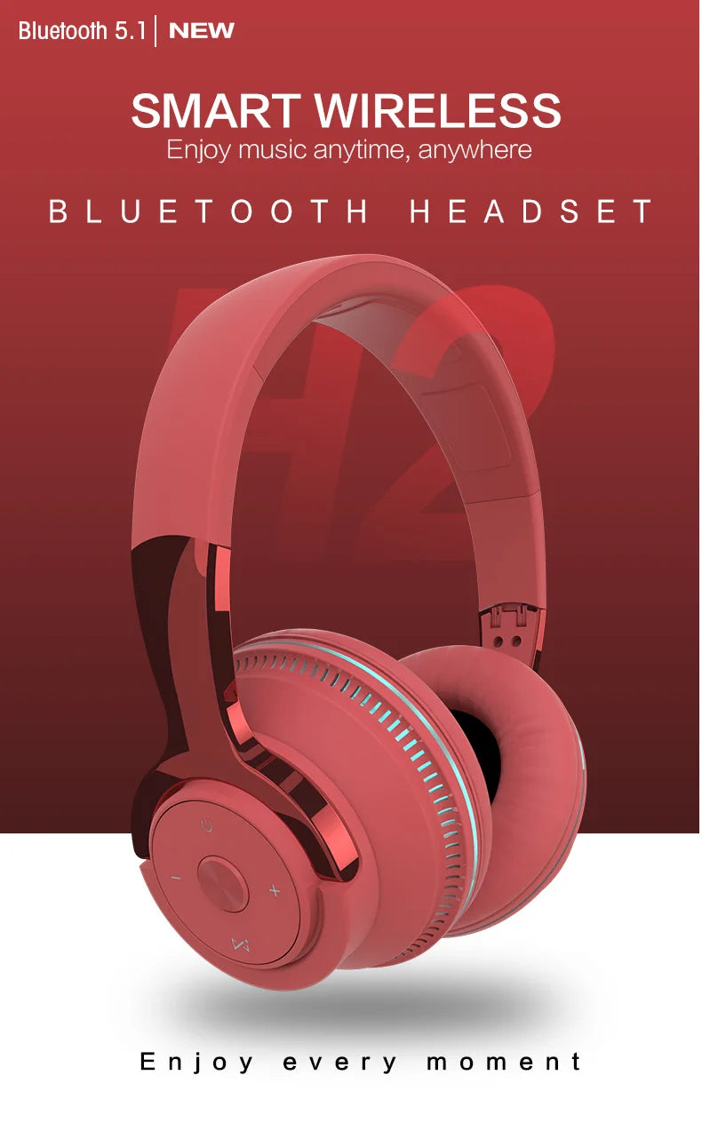 Tv Bluetooth Wireless Headphones with Mic USB Adaptor Headset Noise Canceling Stereo Foldable Bass for TV Earphone