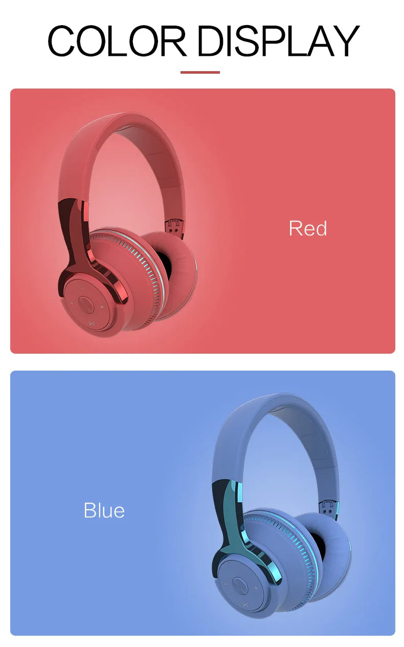 Tv Bluetooth Wireless Headphones with Mic USB Adaptor Headset Noise Canceling Stereo Foldable Bass for TV Earphone