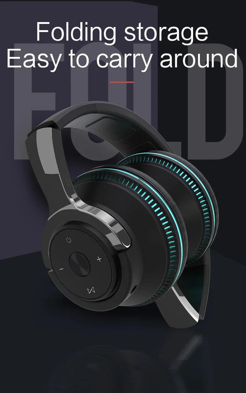 Tv Bluetooth Wireless Headphones with Mic USB Adaptor Headset Noise Canceling Stereo Foldable Bass for TV Earphone