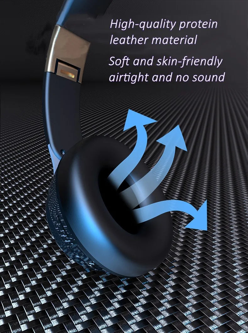 Wireless TV Headphones Bluetooth 5.0 USB Adaptor Stereo Headset Foldable Helmet Earbuds with Mic for Samsung TV PC Music