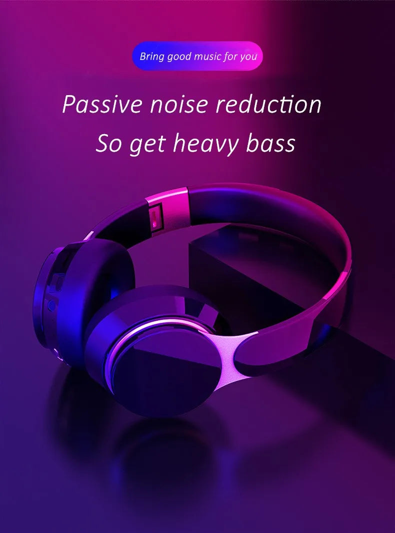 Wireless TV Headphones Bluetooth 5.0 USB Adaptor Stereo Headset Foldable Helmet Earbuds with Mic for Samsung TV PC Music