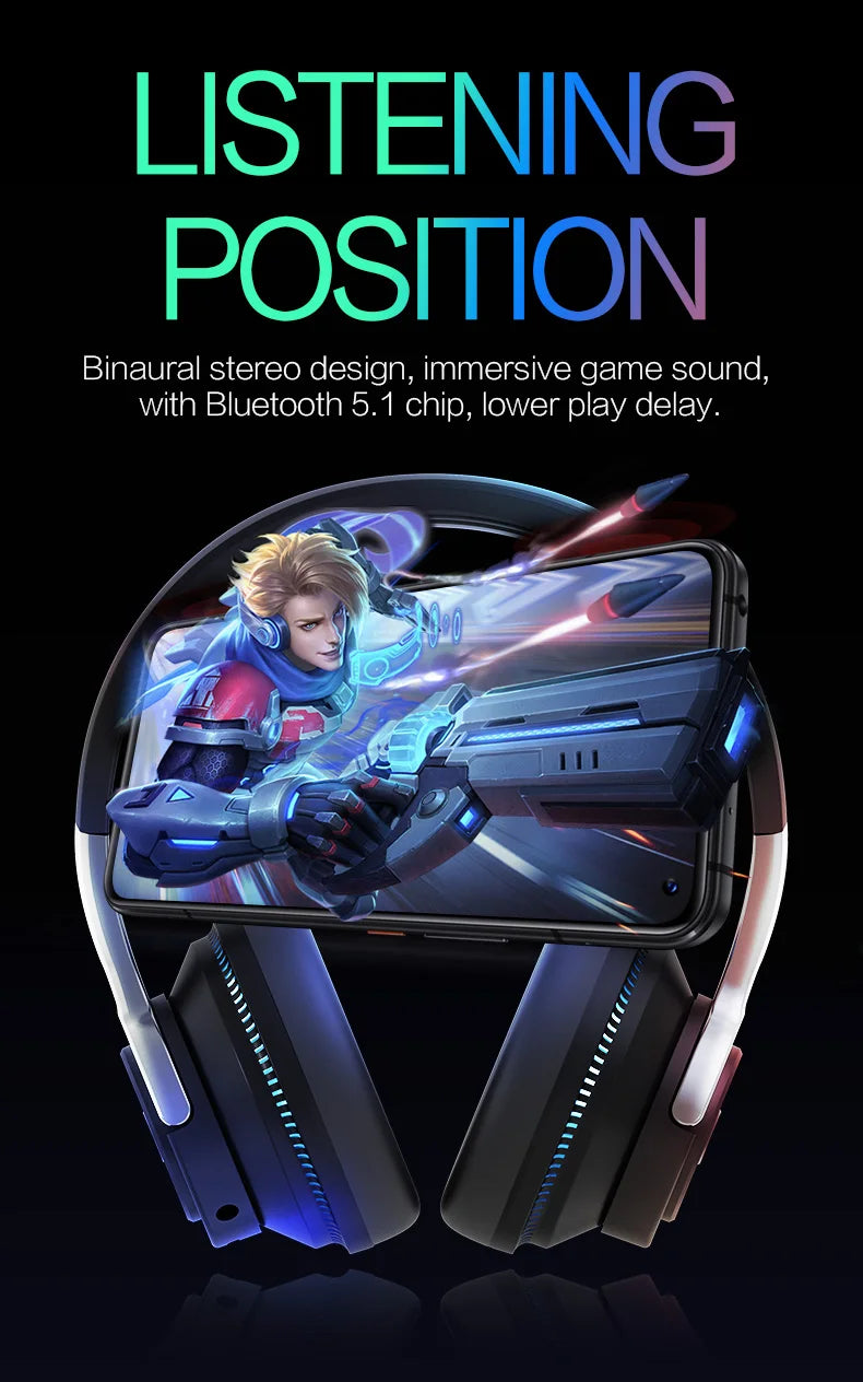 Tv Bluetooth Wireless Headphones with Mic USB Adaptor Headset Noise Canceling Stereo Foldable Bass for TV Earphone