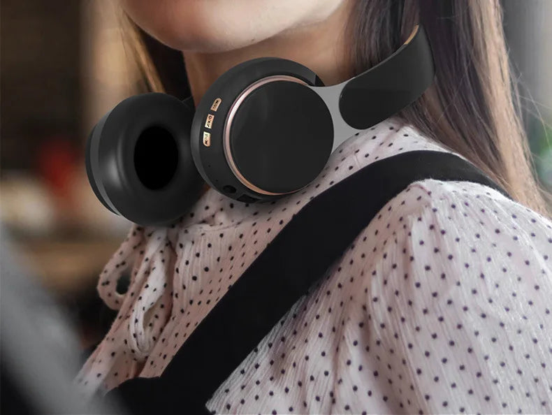 Wireless TV Headphones Bluetooth 5.0 USB Adaptor Stereo Headset Foldable Helmet Earbuds with Mic for Samsung TV PC Music