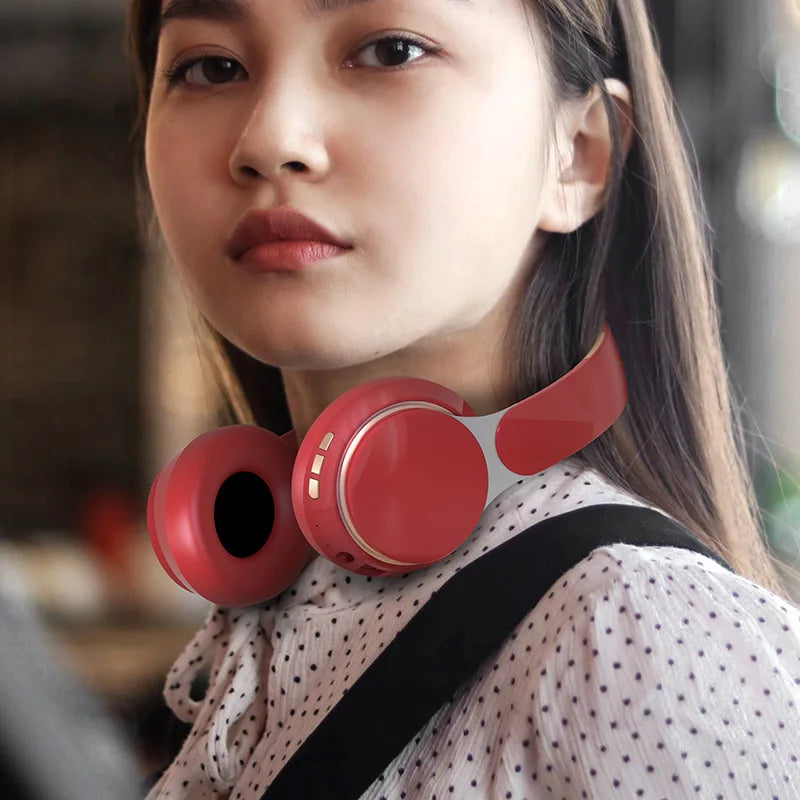 Wireless TV Headphones Bluetooth 5.0 USB Adaptor Stereo Headset Foldable Helmet Earbuds with Mic for Samsung TV PC Music