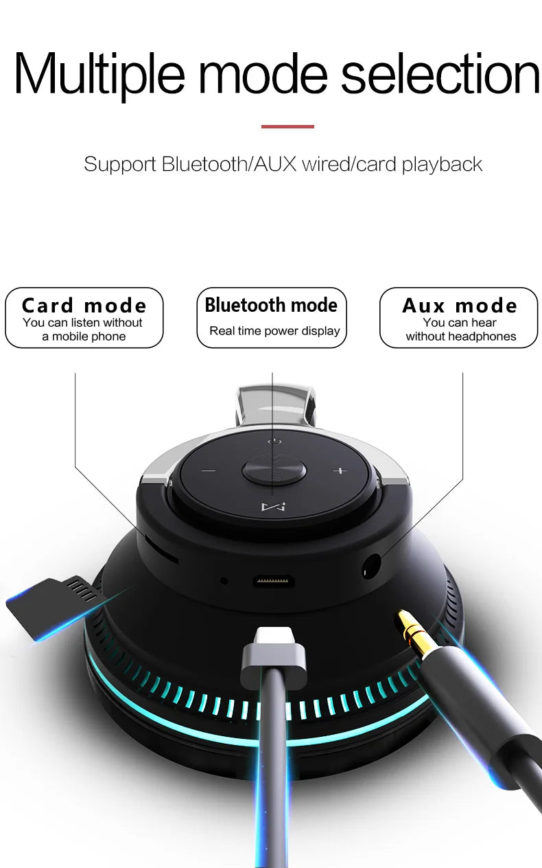 Tv Bluetooth Wireless Headphones with Mic USB Adaptor Headset Noise Canceling Stereo Foldable Bass for TV Earphone
