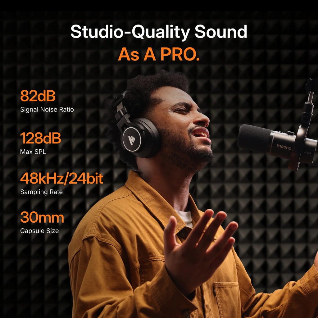 PD200WS Hybrid Wireless Microphone for Phone PC XLR/USB Dynamic Microphone for Podcasting Gaming Live Streaming Recording
