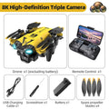 New B9 Pro RC Drone 4K 1080P Wide Angle Dual HD Camera Foldable Quadcopter WiFi FPV Altitude Hold， Long Endurance Drone - Equipped With Optical Flow Positioning And Dual High-definition Cameras, It Is The Perfect Gift For A