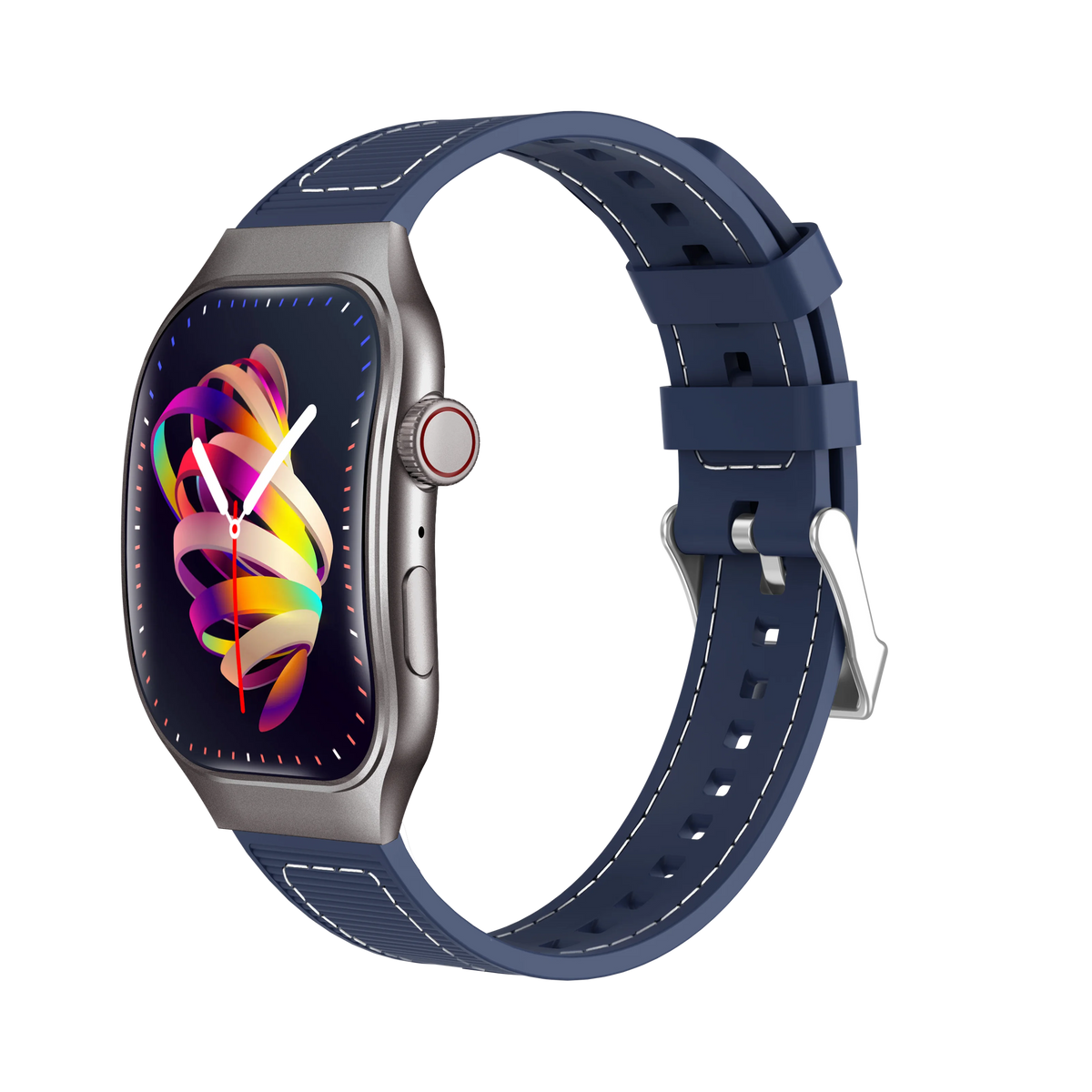 LAXASFIT New Slim Smart Watch Men's 2.01-inch AMOLED Curved Display Bluetooth Talk Sports Fitness Tracking Smartwatch Women's