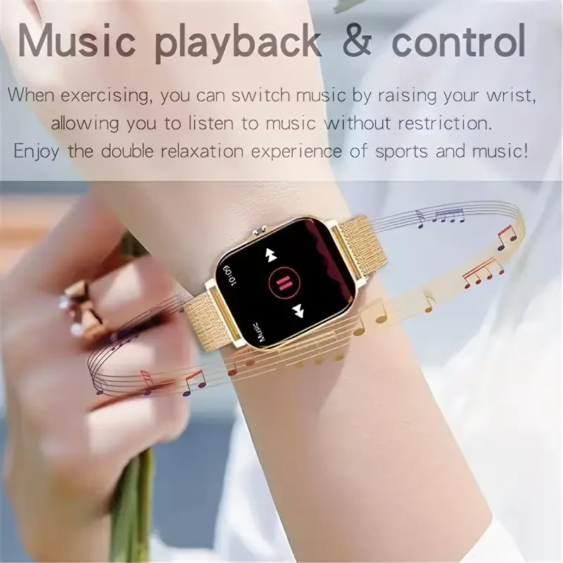 LAXASFIT 2026 Smart Watch 1.83" HD Touch Screen Bluetooth Call Music Player Fitness Tracker Gift for Men Women Valentine