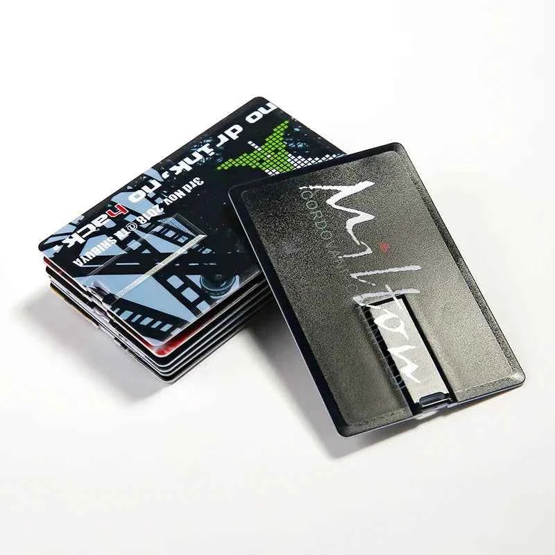 50pcs/lot Credit Card Master Card American Express USB Flash Drive 64GB 32GB 16GB 8GB 4GB Pendrive Memory Stick Real Capacity