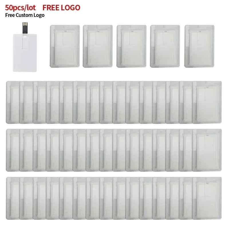 50pcs/lot Credit Card Master Card American Express USB Flash Drive 64GB 32GB 16GB 8GB 4GB Pendrive Memory Stick Real Capacity