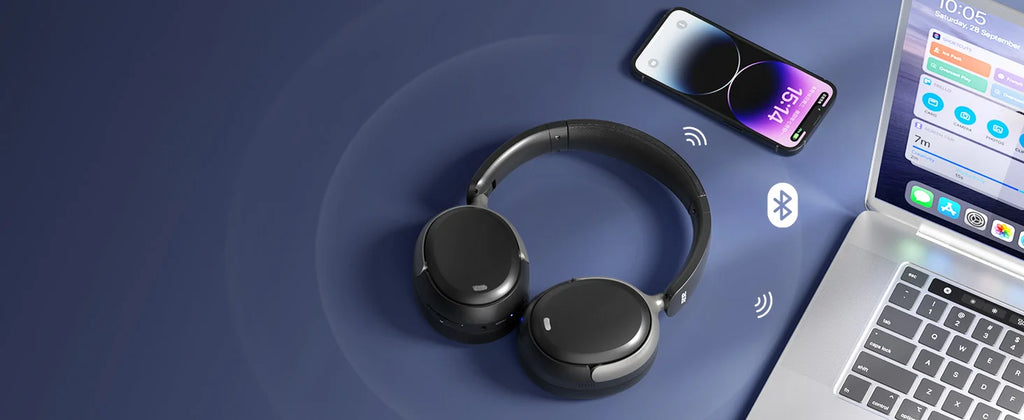 Acer ANC Wireless Headphone Noise Cancelling Hi-Res Spatial Audio Earphone Bluetooth Over Ear Headset 40mm Dynamic Driver OHR516