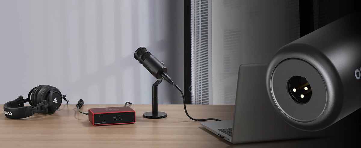 PD100 Dynamic XLR PC Microphone All Metall Gaming Broadcast Recording Streaming Work for Audio Interface Sound Card Mixer