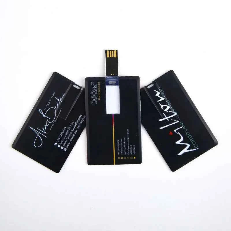 50pcs/lot Credit Card Master Card American Express USB Flash Drive 64GB 32GB 16GB 8GB 4GB Pendrive Memory Stick Real Capacity