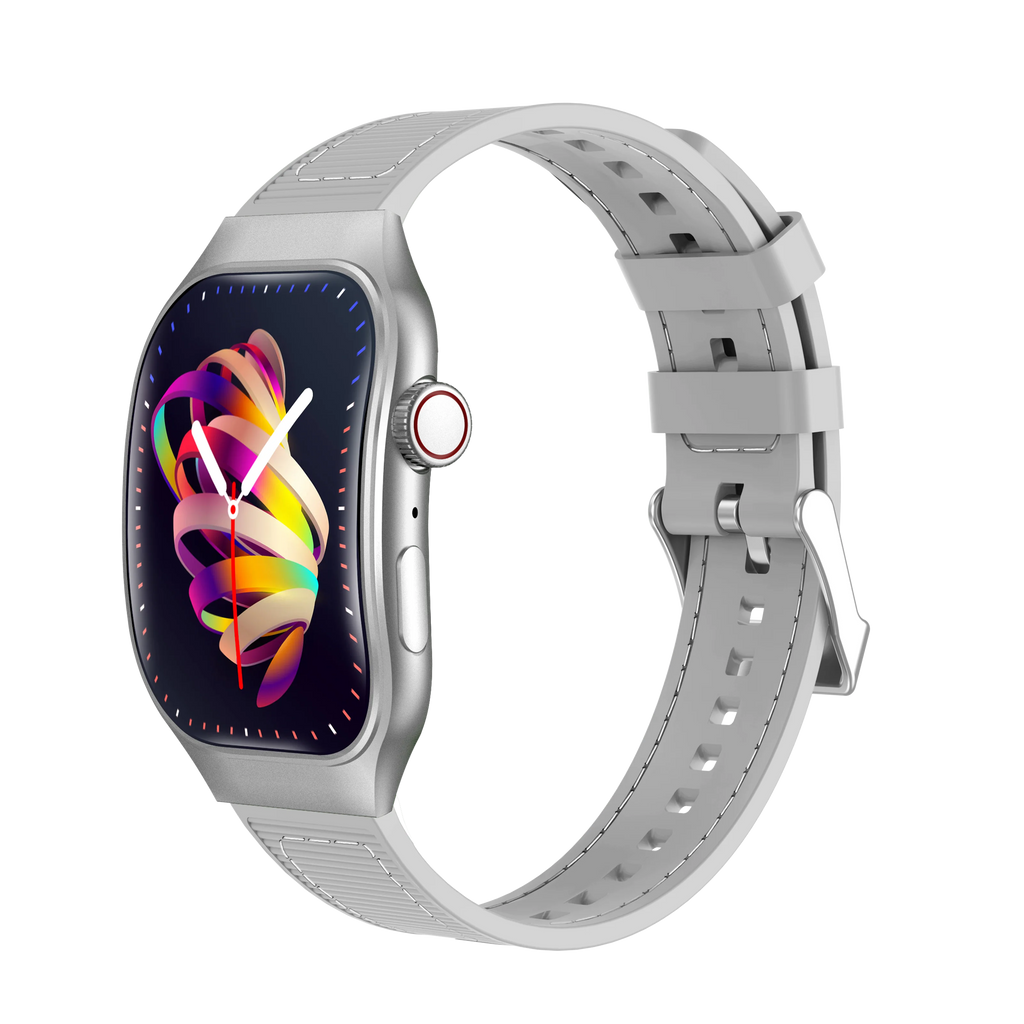 LAXASFIT New Slim Smart Watch Men's 2.01-inch AMOLED Curved Display Bluetooth Talk Sports Fitness Tracking Smartwatch Women's