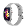 LAXASFIT New Slim Smart Watch Men's 2.01-inch AMOLED Curved Display Bluetooth Talk Sports Fitness Tracking Smartwatch Women's