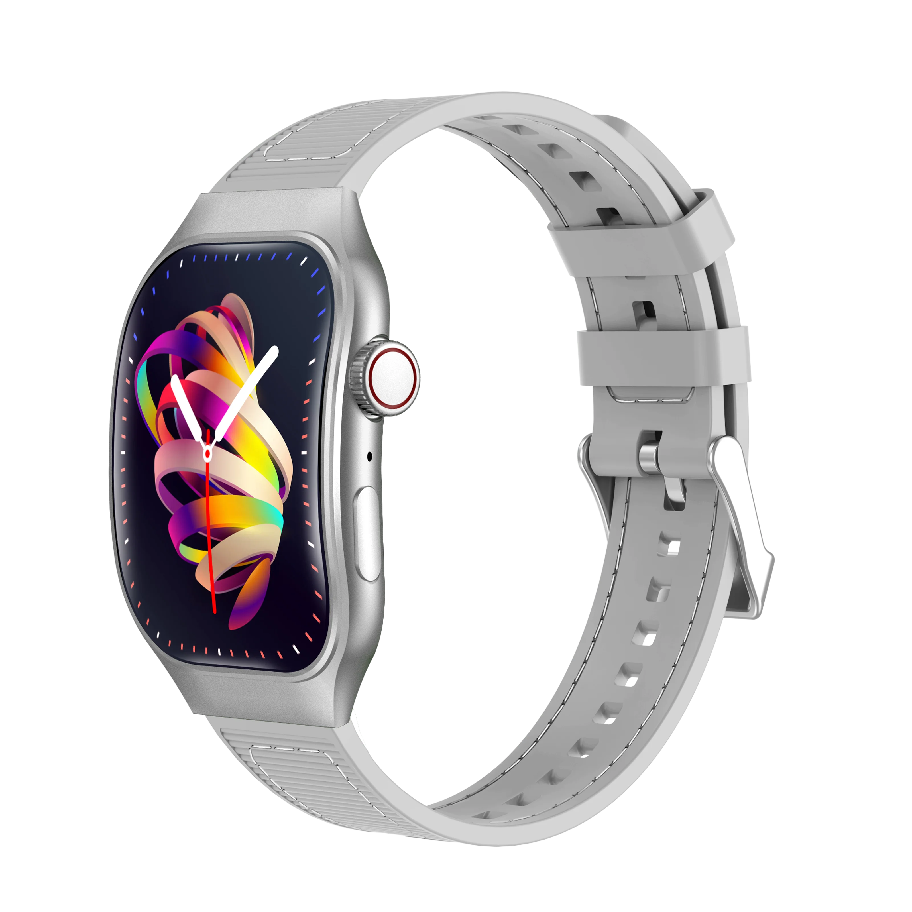 LAXASFIT New Slim Smart Watch Men's 2.01-inch AMOLED Curved Display Bluetooth Talk Sports Fitness Tracking Smartwatch Women's