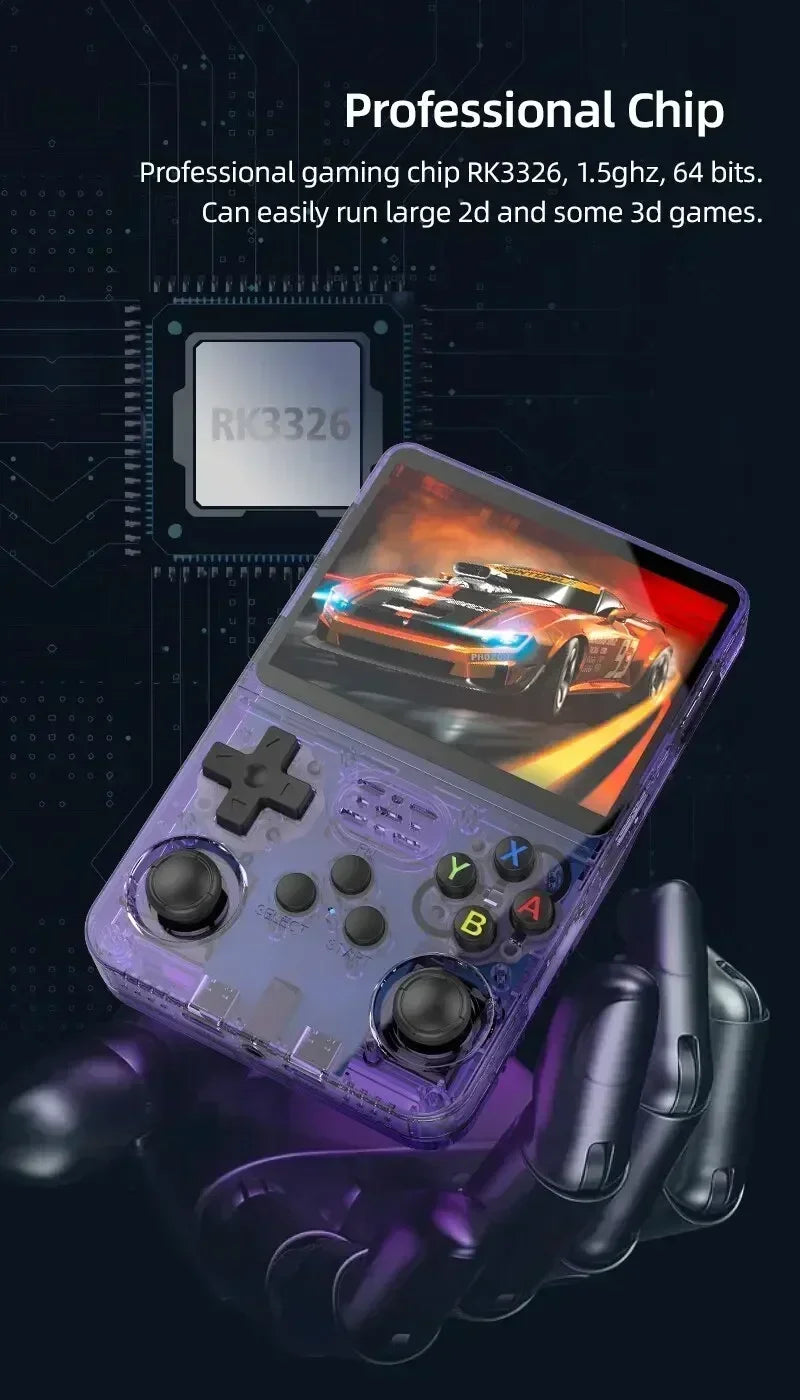 R36S ARKOS System Retro Handheld Game Console 3.5 Inch IPS Screen Classic Portable Video Player 128G Games Boy Gift