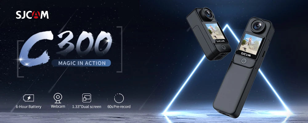 SJCAM C200 4K Waterproof Action Camera Gyro EIS Slow Motion 240fps 154° Wide Angle Ultra Light 84g 1.3" Screen
