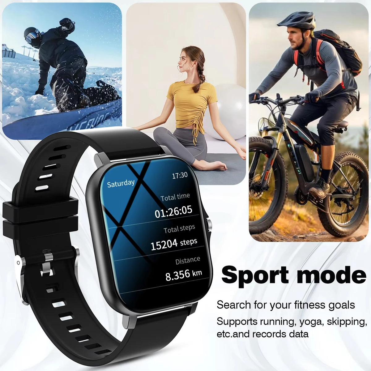 LAXASFIT 2026 Smart Watch 1.83" HD Touch Screen Bluetooth Call Music Player Fitness Tracker Gift for Men Women Valentine
