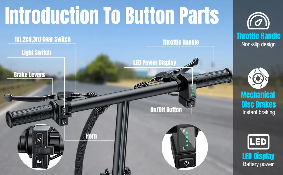 560W Adult Electric Bikes,24MPH,48V10.4AH Removable Battery,14inch Folding Electric Bike,Multi-Shock Absorption Electric Bicycle