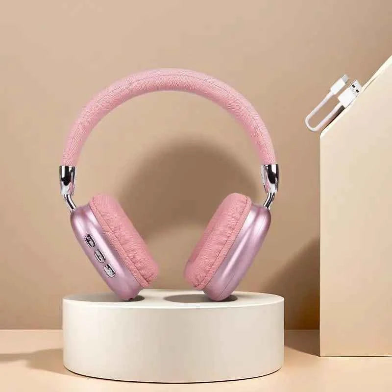 Wireless Bluetooth Headphones High-Resolution Audio Foldable Lightweight Deep Bass Long-Lasting Earphones