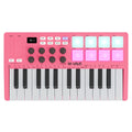 M-VAVE SMK-25 Keys 8 Backlit Drum Pads MIDI Keyboard Professional Beat Maker Keytar for Keyboard Music Production Builtin