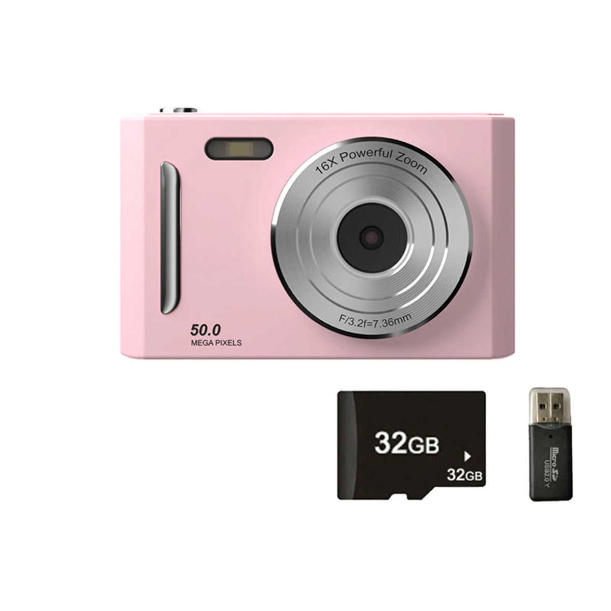 4K Digital Camera Dual Camera Flash 50 Million Hd Pixel Pixel Retro Ccd Portable Card Entry-level Camera Auto Focus