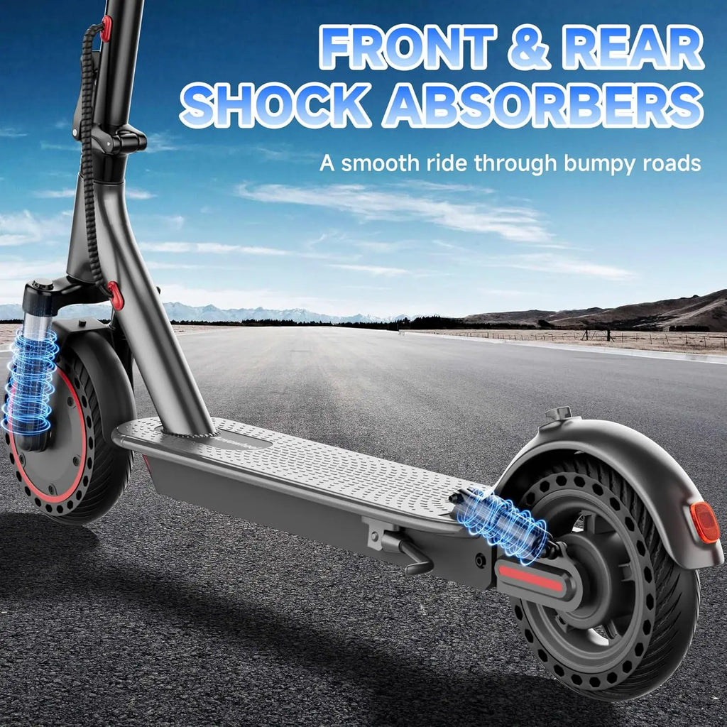 2026 NEW 10‘’ Electric Scooter for Adults,500W Powerful Motor,22 Miles Long Range,Dual Braking System,22Mph Max Speed,Foldable E Scooter with Solid Tires,APP Control