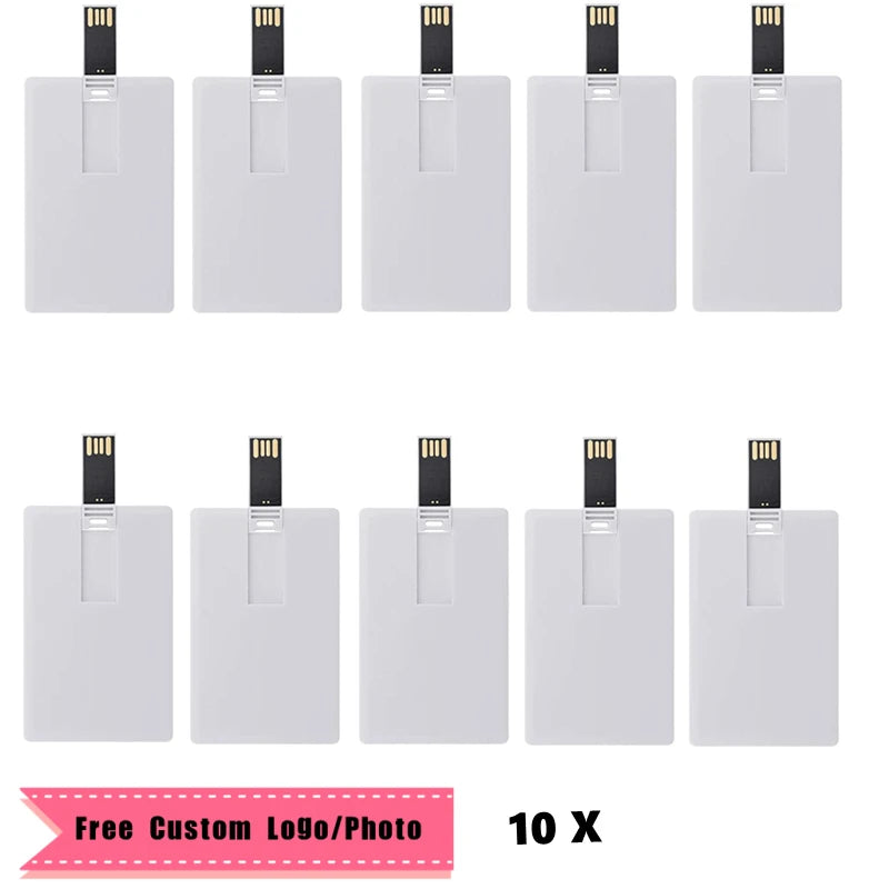 10pcs Custom LOGO 8GB 4GB Free Customized USB CARD DRIVE Personalized As Your Logo Photo Design Exclusive