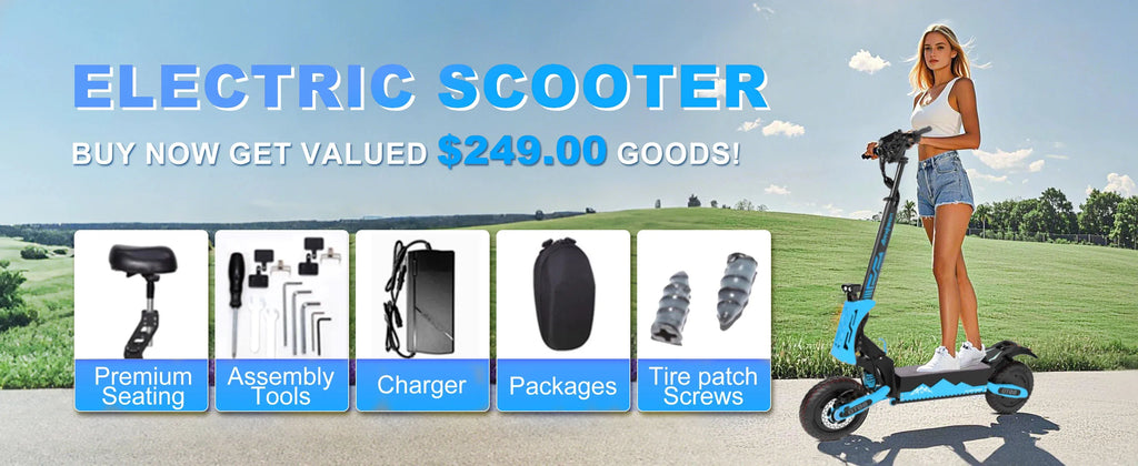 Arwibon 5600W Adult Electric Scooter Dual Motor Top Speed 46MPH, 60V27AH, 11-inch Off-Road Tires Sport Folding E-Scooter with Seat