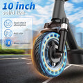 10'' Electric Scooter, 500W Powerful Motor & 22MPH Top Speed, 28 Miles Range, Folding E Scooter with Dual Braking for Teens and Adults Commuting