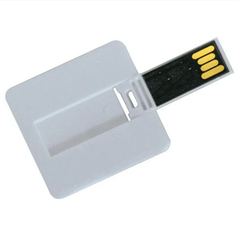 10pcs Custom Logo USB Flash Memory Card - Small Square Design, 8GB 16GB 32GB 64GB Options