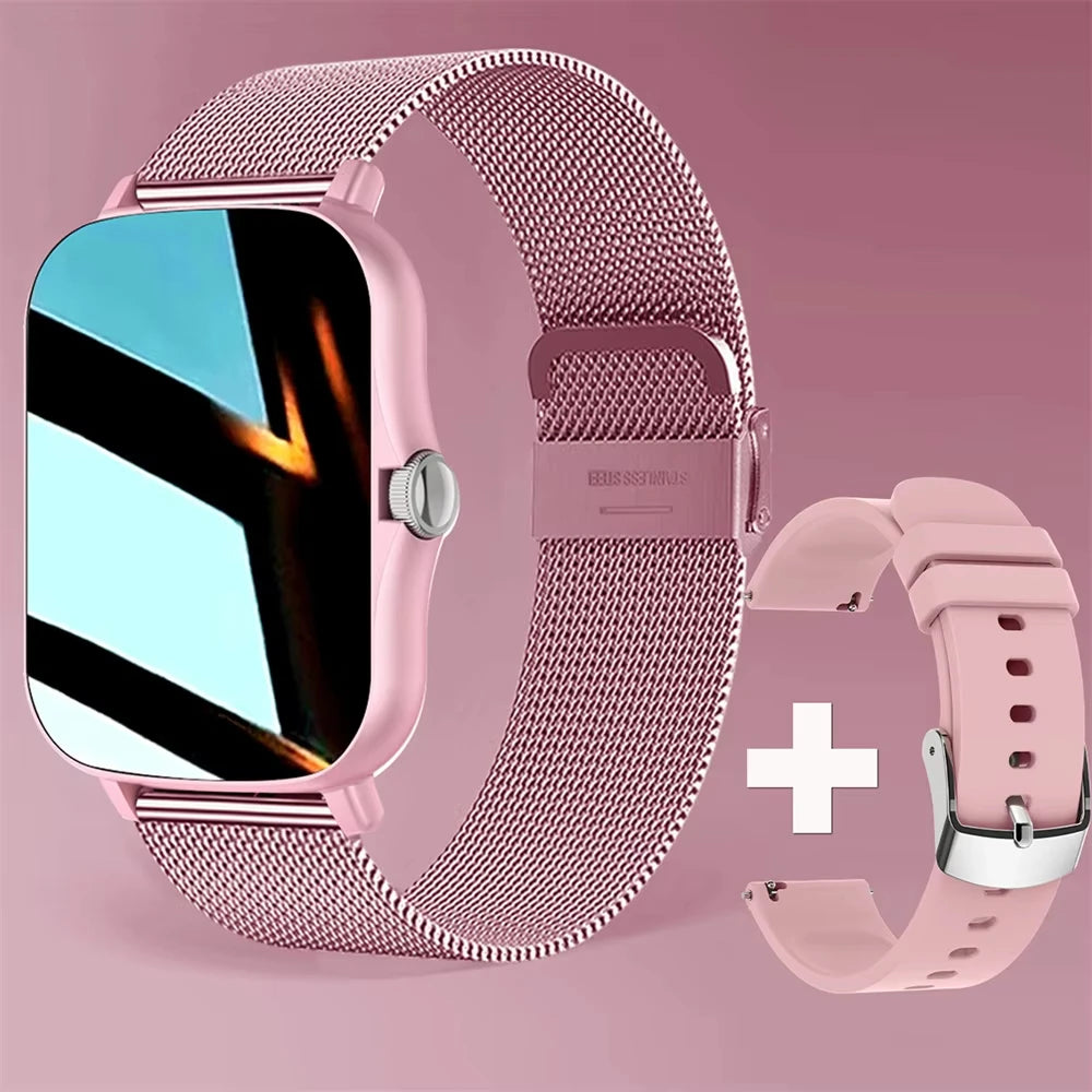 LAXASFIT New Smart Watch HD Display Answer Call Make Calls Message Preview Sport Modes Smartwatch DIY Dial Men Women