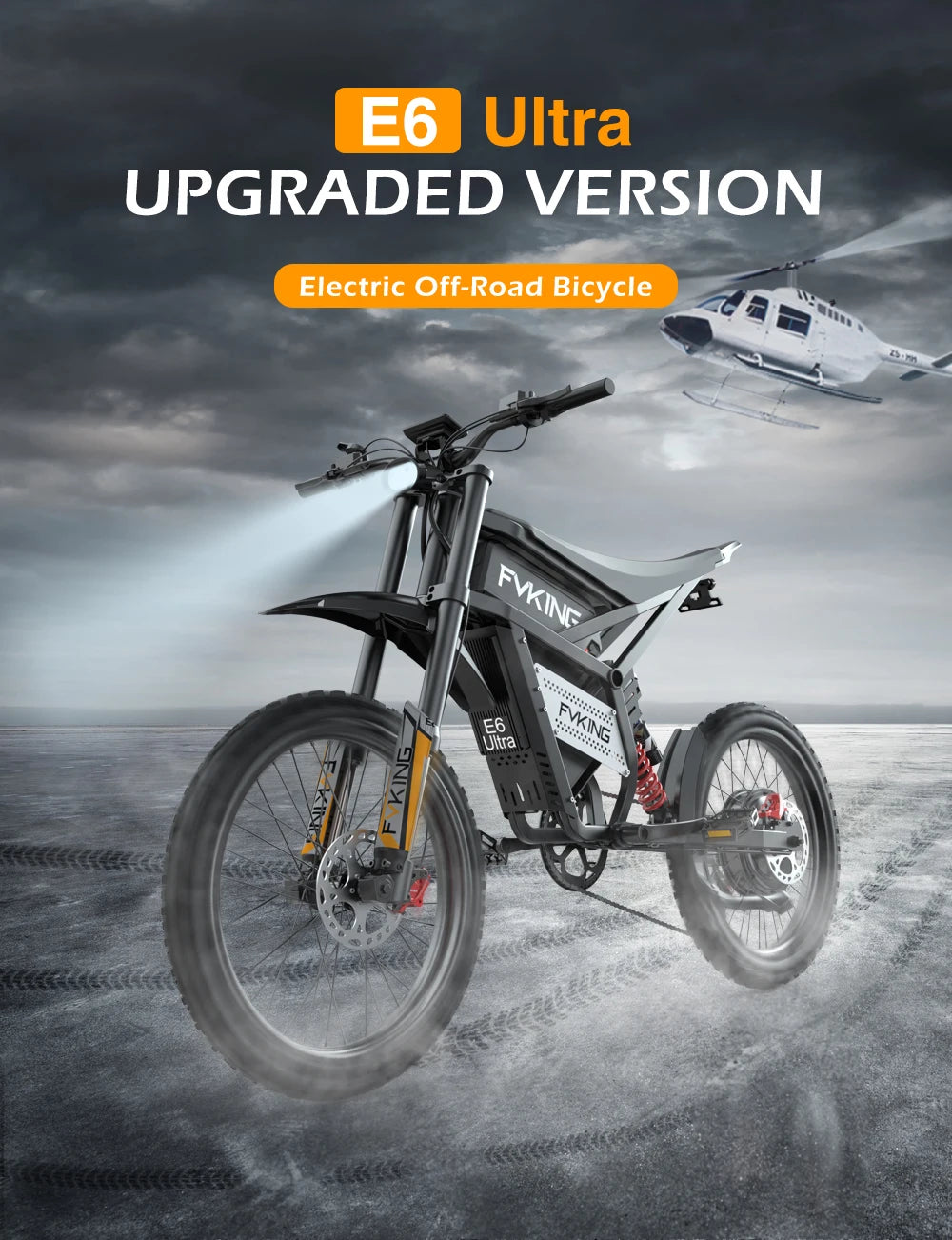 SLDBK E6 Ultra Electric Bike 6000W Peak Electric Dirt Bike 60V 30AH Battery 100km Speed 80Kmh Mountain Electric Motorcycle Adult