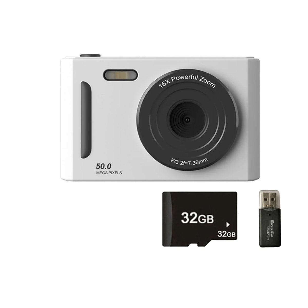 4K Digital Camera Dual Camera Flash 50 Million Hd Pixel Pixel Retro Ccd Portable Card Entry-level Camera Auto Focus