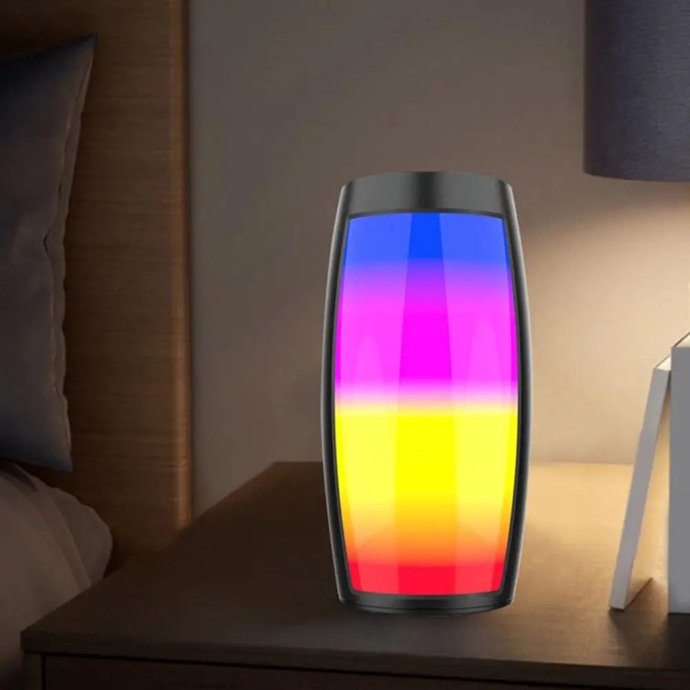 Portable Bluetooth Speaker With RGB LED Lights Subwoofer Wireless Soundbox Heavy Bass MP3 Music Player For Party