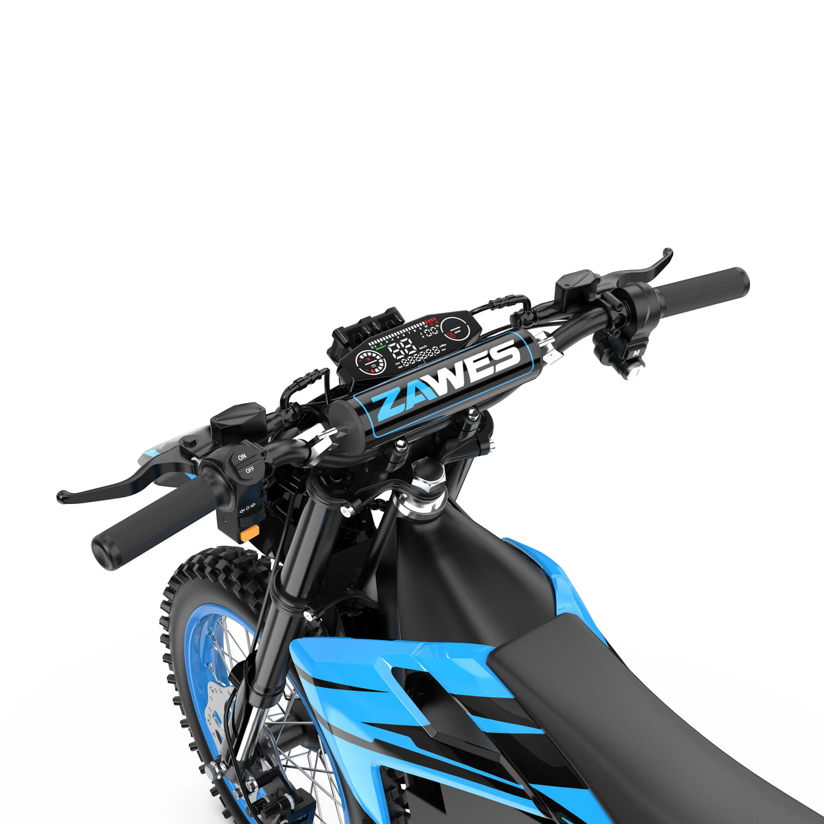 Electric Motorcycle ZAWES S3 60V 23.4AH E-Cross Bike Hydraulic brakes 46MPH 2000W Mountain Off-Road Ebike