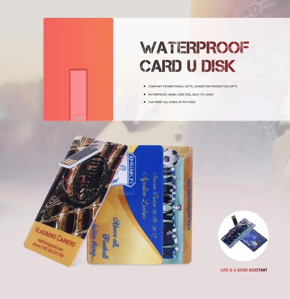 100pcs Custom Logo USB Flash Drives 32Gb 64Gb