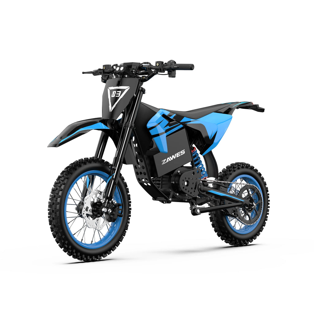 Electric Motorcycle ZAWES S3 60V 23.4AH E-Cross Bike Hydraulic brakes 46MPH 2000W Mountain Off-Road Ebike