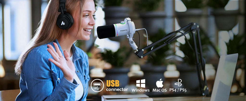 PD200X XLR/USB Dynamic Microphone for Gaming Recording Streaming Youtube Metal Mic with Software Tap-to-Mute Gain Knob