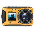 4K Underwater Camera 33FT Waterproof Camera for Snorkeling Dual-Screen Compact Dustproof Floatable Autofocus 64MP Digital Camera