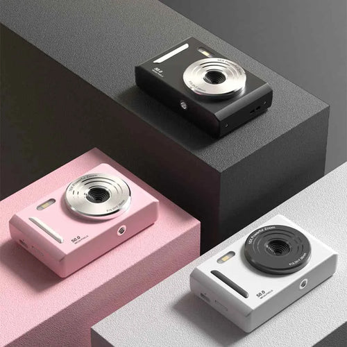 4K Digital Camera Dual Camera Flash 50 Million Hd Pixel Pixel Retro Ccd Portable Card Entry-level Camera Auto Focus