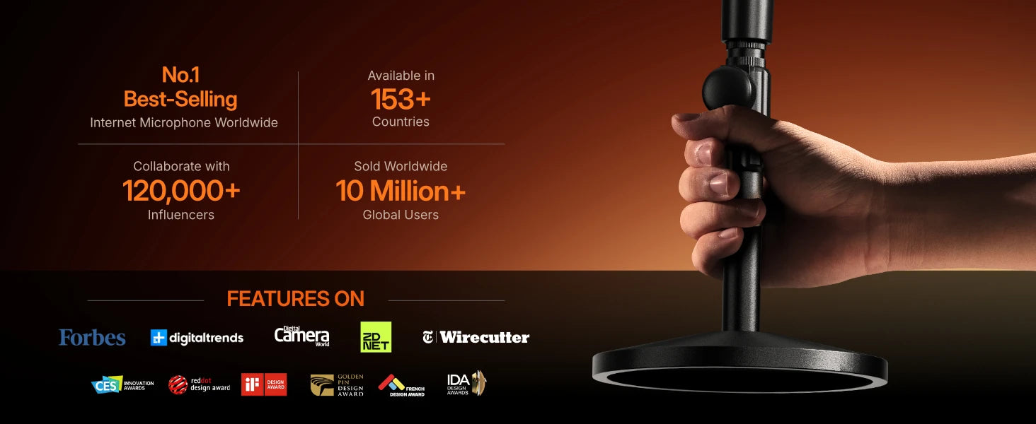 PD200WS Hybrid Wireless Microphone for Phone PC XLR/USB Dynamic Microphone for Podcasting Gaming Live Streaming Recording