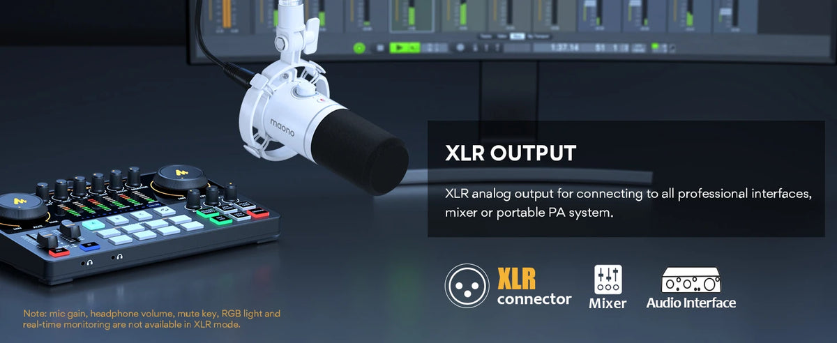 PD200X XLR/USB Dynamic Microphone for Gaming Recording Streaming Youtube Metal Mic with Software Tap-to-Mute Gain Knob