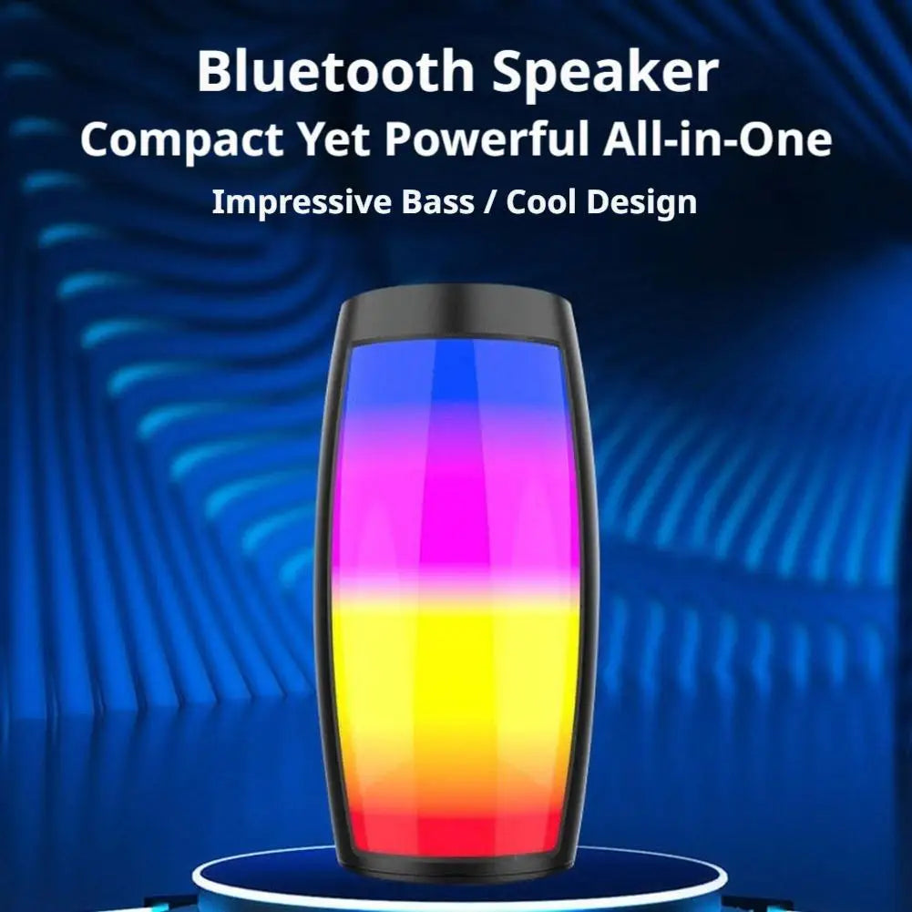 Portable Bluetooth Speaker With RGB LED Lights Subwoofer Wireless Soundbox Heavy Bass MP3 Music Player For Party