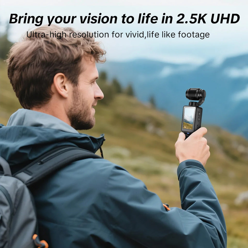 Portable Handheld Digital Camera, 1 Megapixel Resolution, 16x Digital Zoom, 2.5K Video Recording, 180° Rotating Lens, With Flash, Supports Night Shooting, Autofocus, Landscape/Portrait Modes, Supports 32GB Memory Cards, 2000
