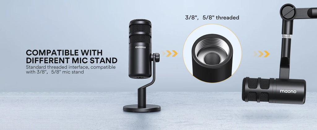 PD100 Dynamic XLR PC Microphone All Metall Gaming Broadcast Recording Streaming Work for Audio Interface Sound Card Mixer
