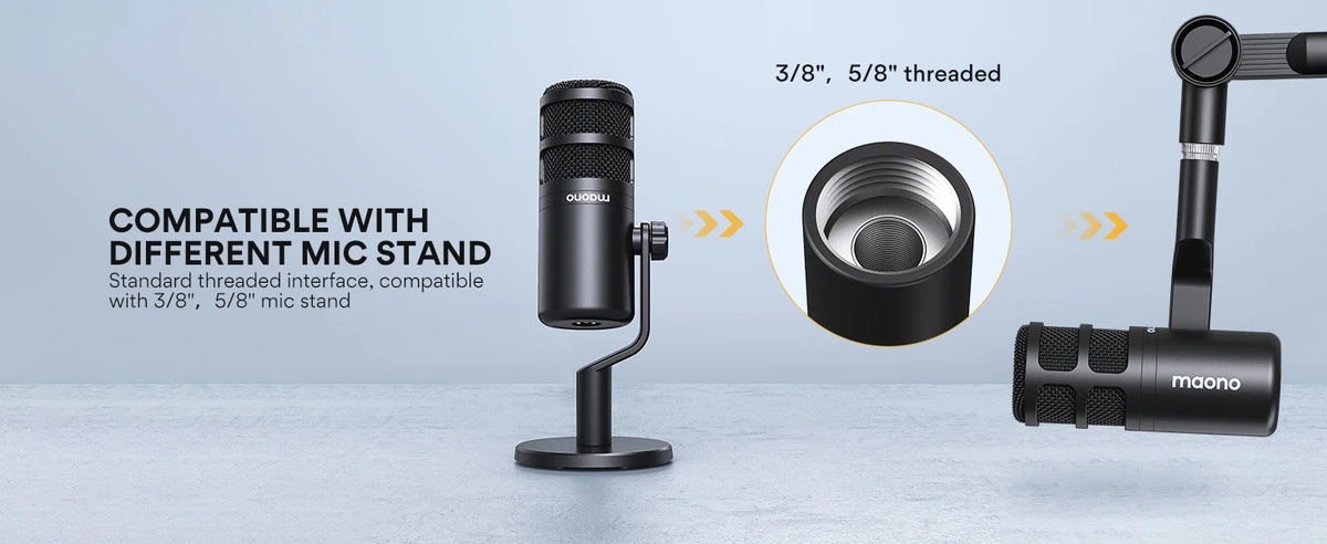 PD100 Dynamic XLR PC Microphone All Metall Gaming Broadcast Recording Streaming Work for Audio Interface Sound Card Mixer